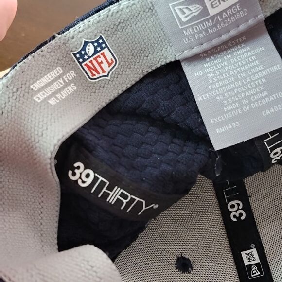 New Era NFL Chicago Bears Training Football Hat Cap 39 Thirty Medium Unisex Blue - Picture 8 of 12